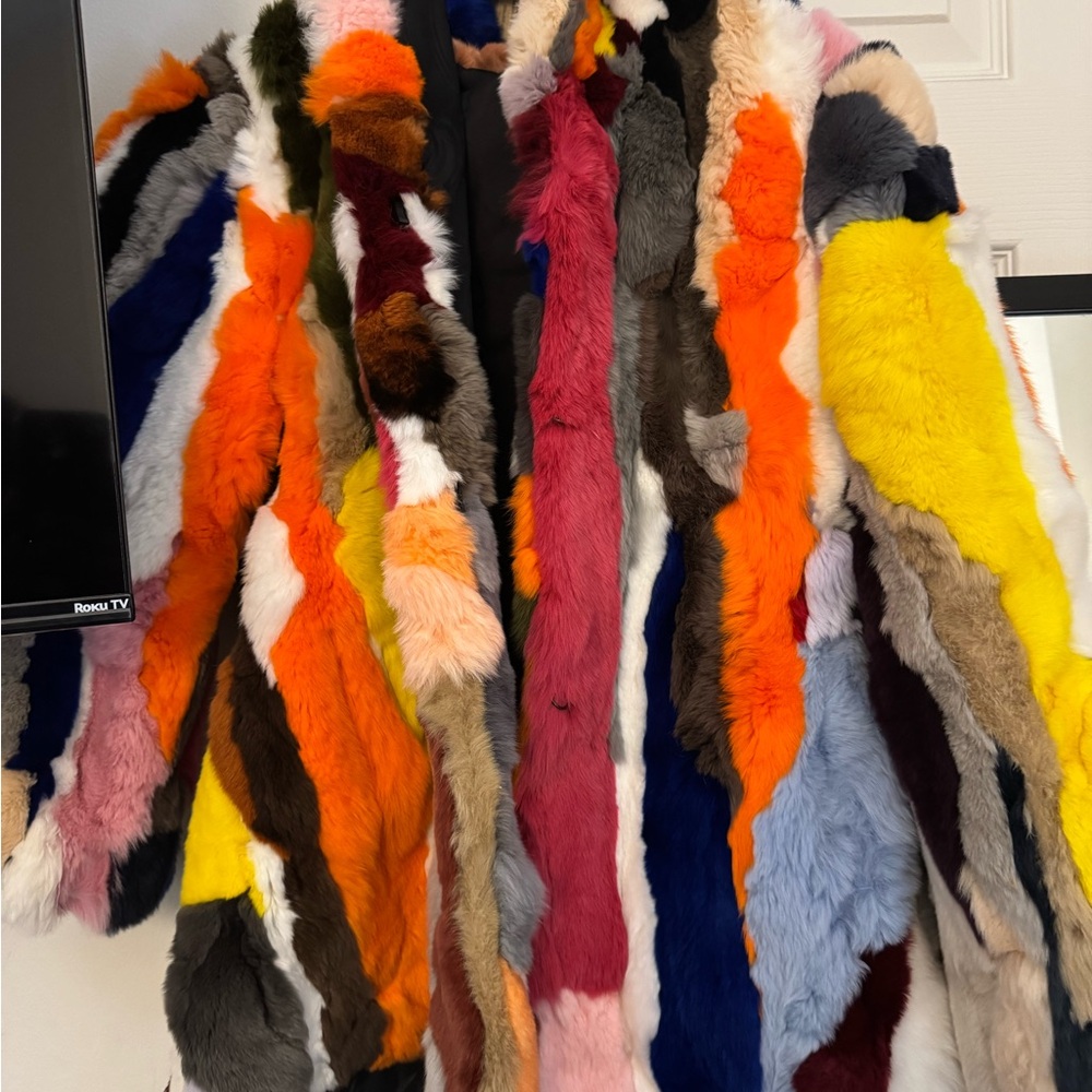 Multicolor Faux Fur Jacket